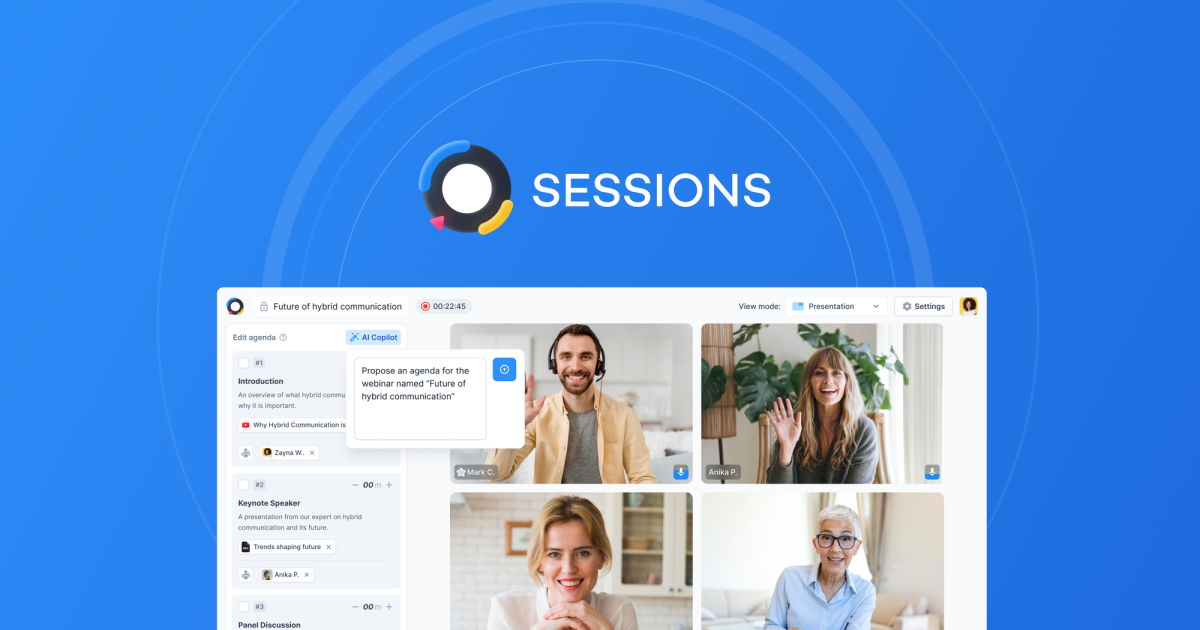 Sessions - Create immersive webinars & demos | AppSumo