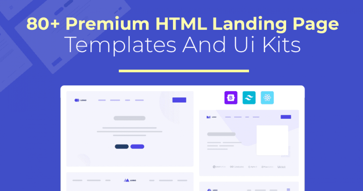 UIDeck 80+ Premium HTML Landing Page Templates and UI Kits