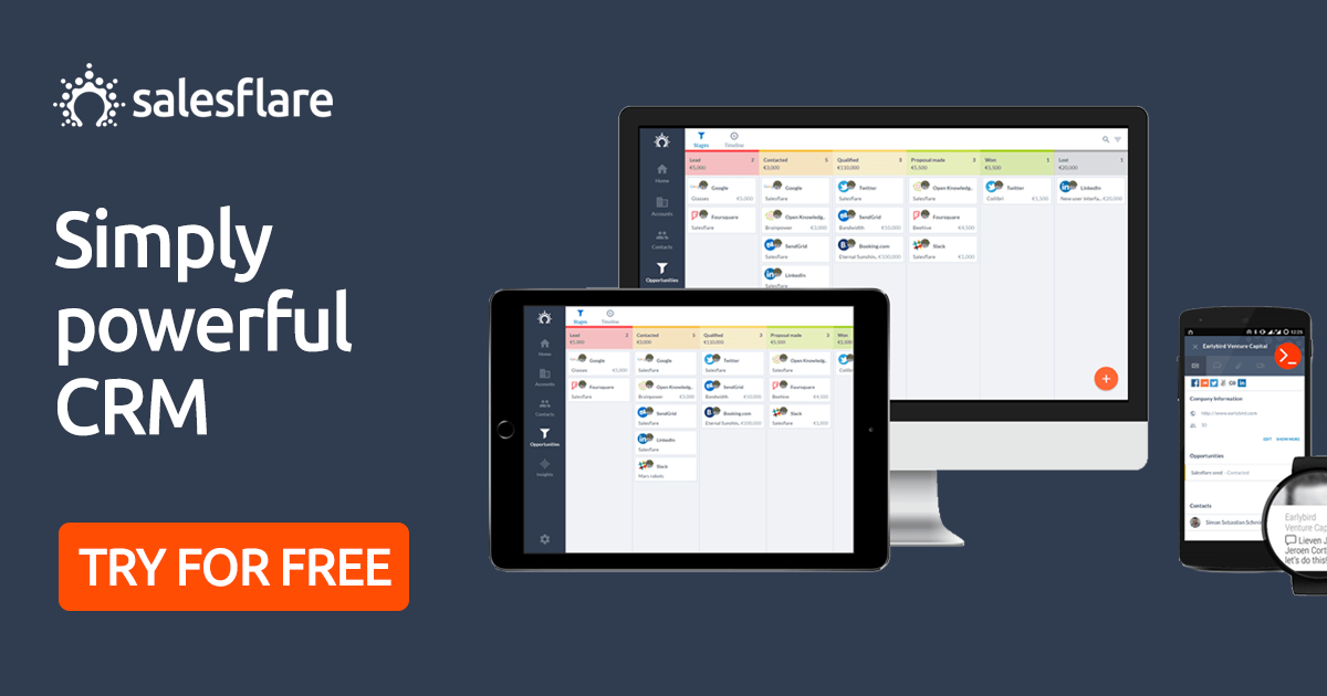Salesflare Simple yet powerful CRM for small businesses