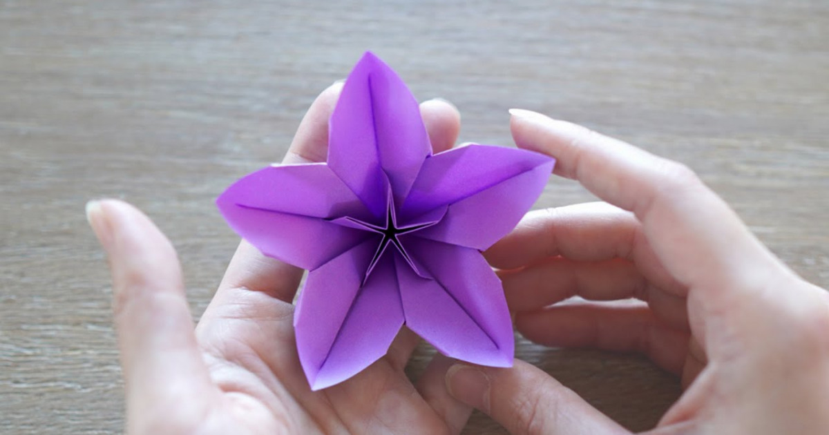 #078 - Easy Origami Flower / Cherry Blossom - New 2021 Version